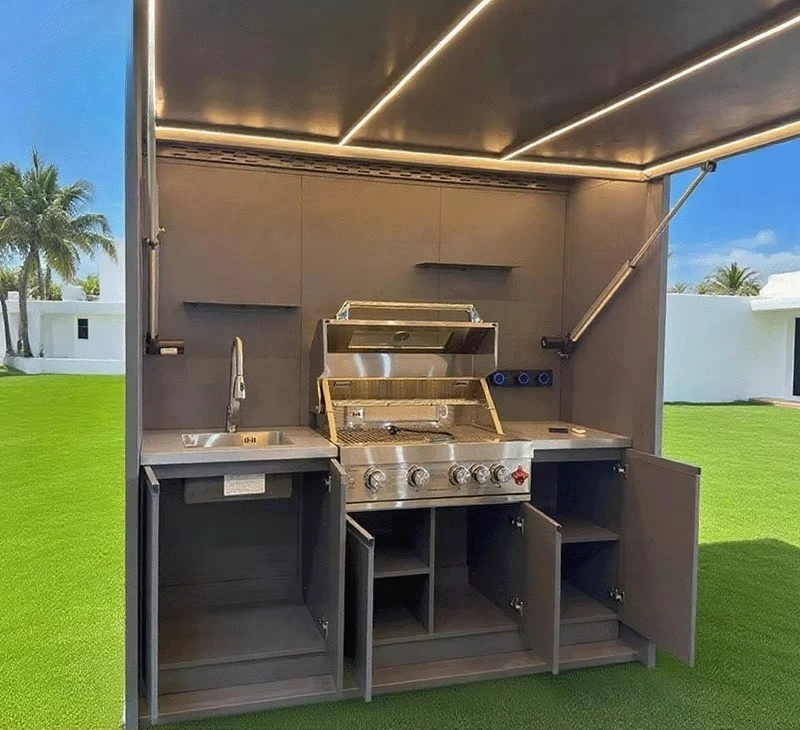 Cuisine extérieure avec auvent – Cuisine extérieure moderne 2