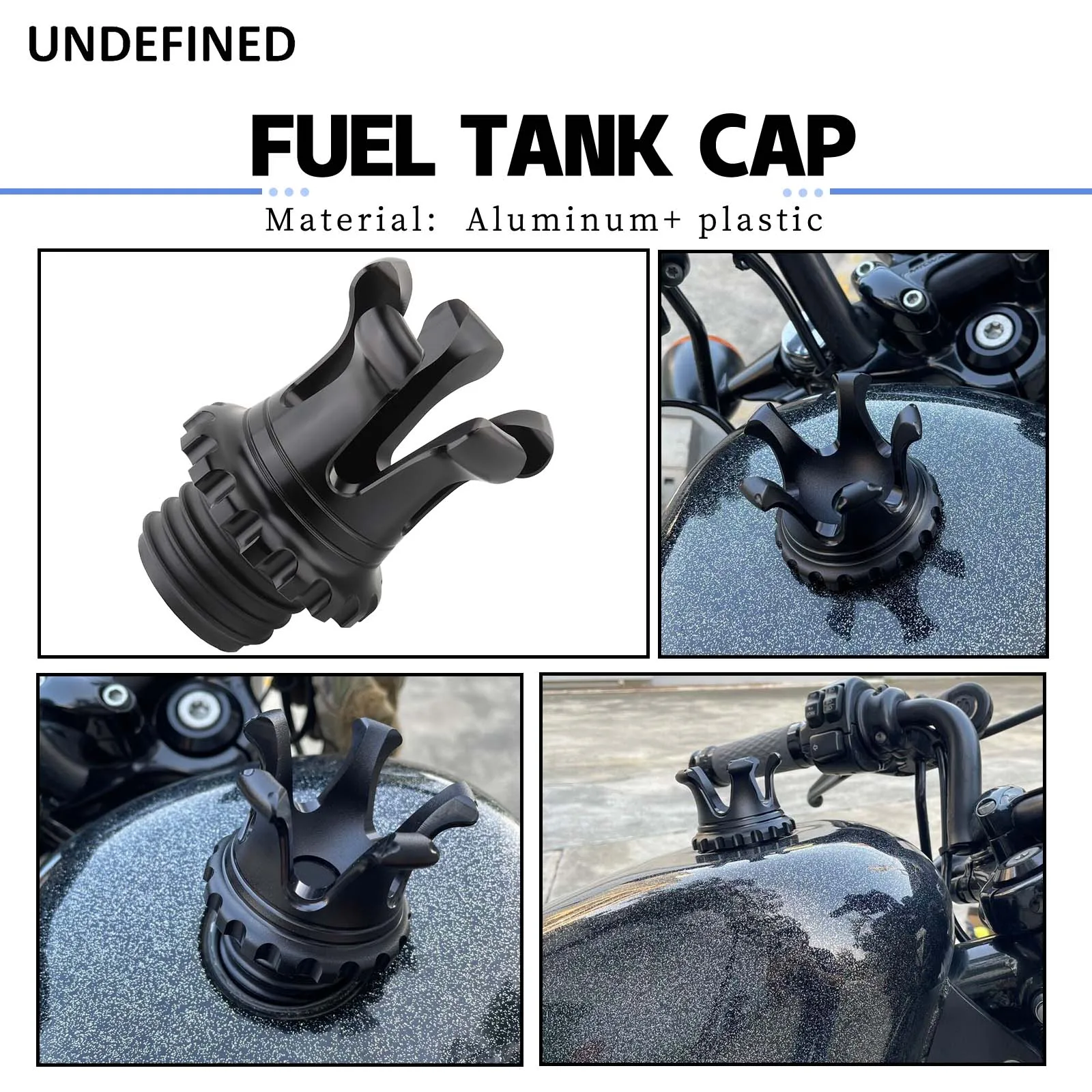

Motorcycle King Crown Fuel Tank Cap Oil Tank Cover Vented For Harley Sportster XL883 Dyna FXD Touring Road King FLH Softail FLST