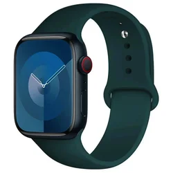 Premium Silicone Sport Band for Smartwatches - Multiple Sizes Available (49 Ink green)