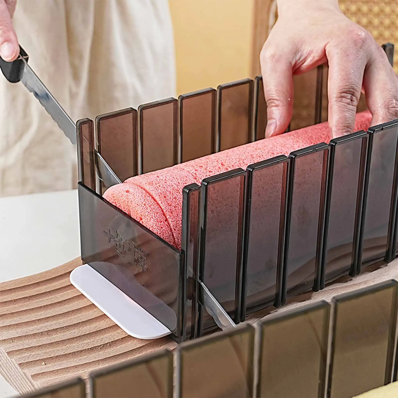 Bread Scoring Tool Swiss Roll Cutting Mold Kitchen Dough Thickness Guide Slicer Pad Dessert Baking Pastry Cutter