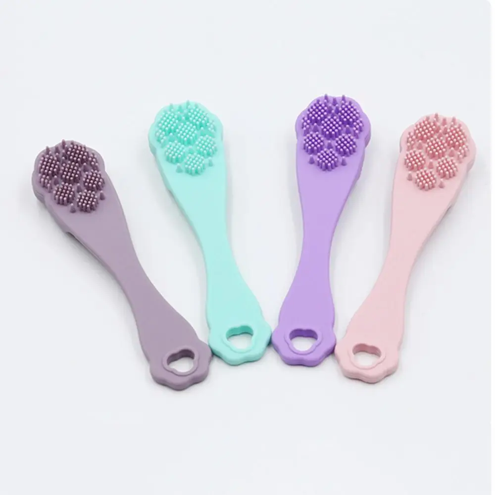 

Exfoliating Facial Brush Blackhead Remover Comfortable Blackhead Cleaner Nose Clean Non-slip Silicone Nasal Brush Skin Care