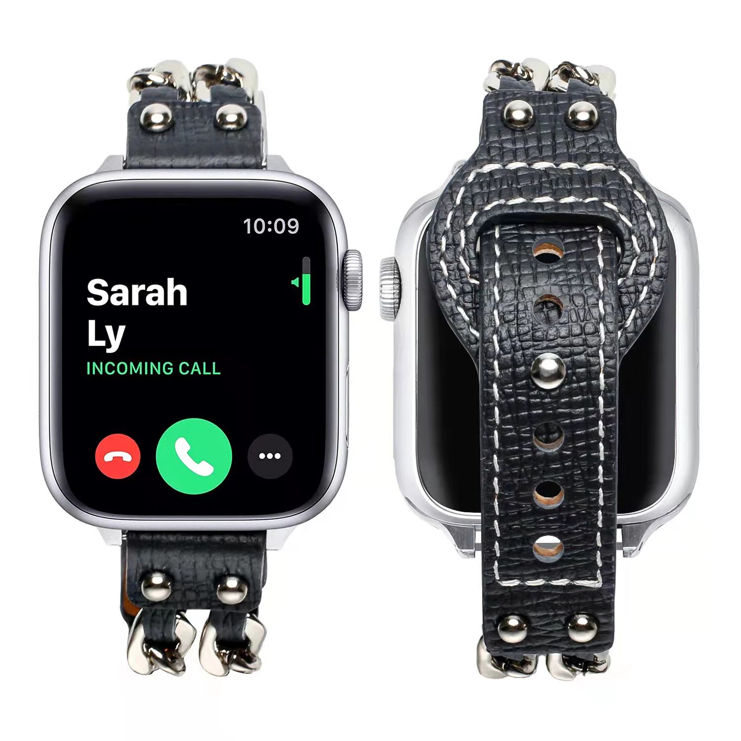 Premium Leather Strap For Apple Watch 45mm 41mm 44mm 40mm 42mm Sport Bracelet Wristband For iWatch series Ultra 8 7 6 5 4 3 SE