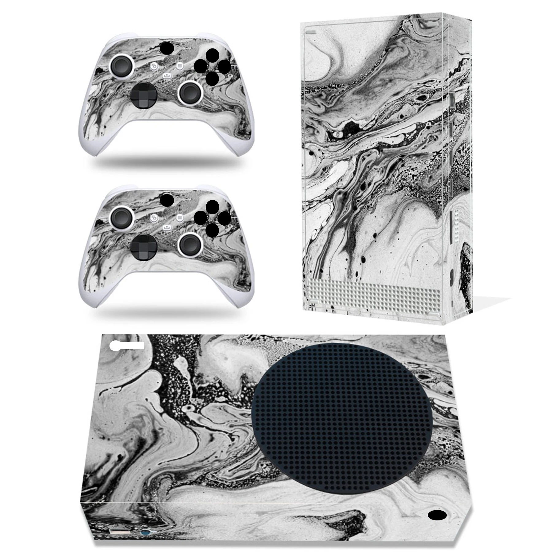 For X-box Series S Console and 2 Controllers Skin Sticker Killer Design Protective Vinyl Wrap Cover Full Set Xbox Series S
