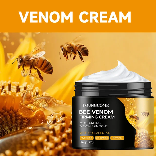 Premium Bee Venom Cream for Face & Neck - Collagen Boost, Skin Tightening, Natural Moisturizer for Sensitive Skin, Non-Greasy 1
