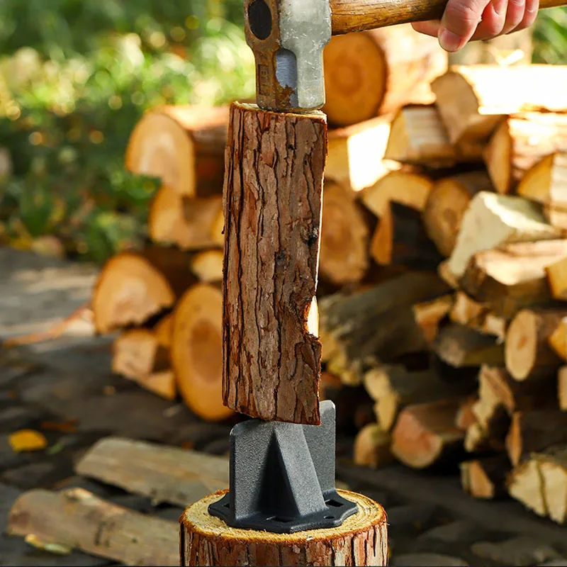 Fendeur De Bûches Manuel CZ-XING - Acier Au Carbone Robuste - Pour Fendre Petit Bois à La Maison Ou Au Camping