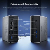 CHUWI UBox Mini PC AMD Ryzen 5 6600H 16GB DDR5 512GB SSD Windows 11 Pro 4K 144Hz décording WiFi 6 BT 5.2 étendre M.2 1T * 2 650g 6