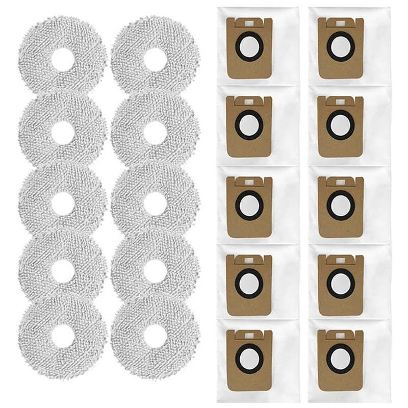 

Robot Vacuum Cleaner Dust Bags Mop Cloth Spare Parts Kit For Dreame Bot L10S Ultra/ S10/ S10 Pro