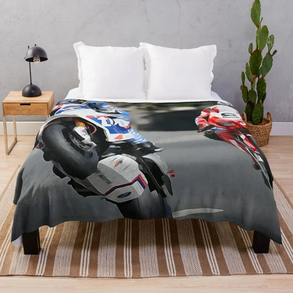 

Интенсивное одеяло с изображением острова Мэн ТТ, красивые одеяла, очень большие одеяла