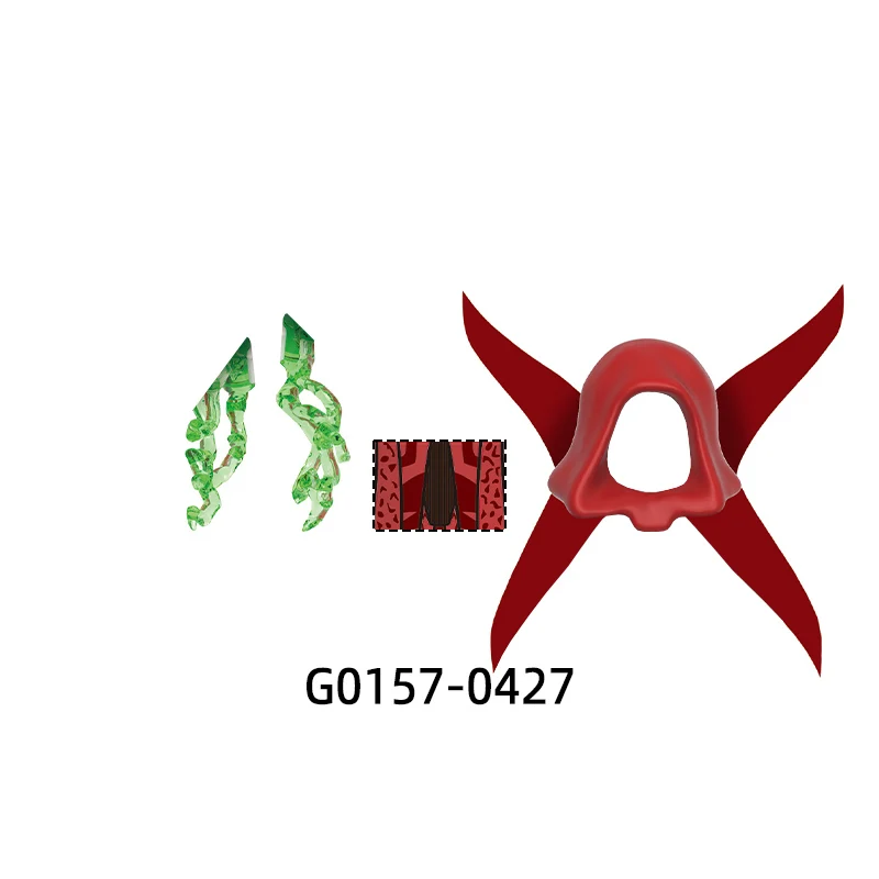 G0157 무기 바지 헤어 부품 액션 피규어 검 총 석궁 모델 블록 MOC 브릭 세트 선물 장난감
