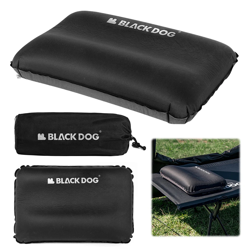 blackdog Outdoor Camping Pillow Outdoor Memory Foam Pillow Portable Comfort Square Automatic Inflatable Nap