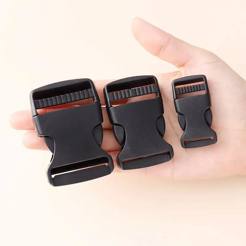 Dual Adjustable Belt Buckles 20/25/32/38/50mm Plastic Hardware Side Release Buckles Backpack Belt Bag Parts Strap Webbing 2Pcs
