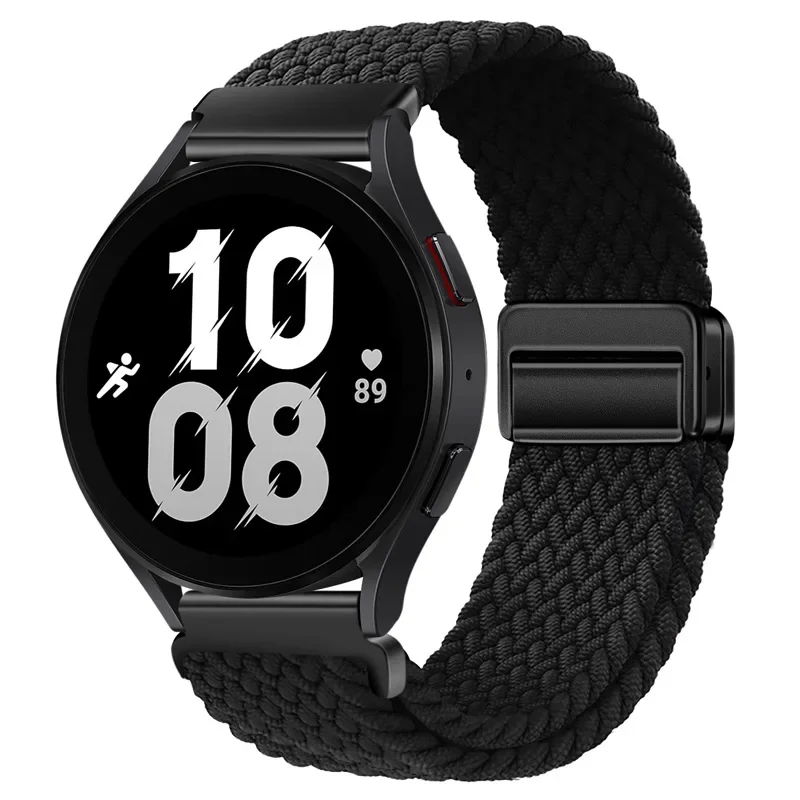 Braided Nylon Magnetic Watch Strap - 20/22mm, Comfortable Bracelet Design