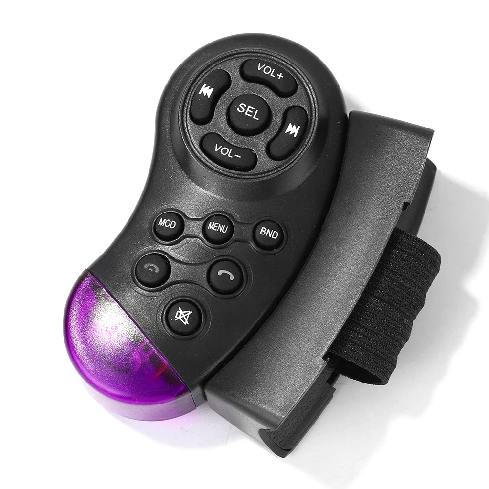 Steering Wheel Remote Control 1Key Universal Wireless For Car Music Radio DVD VCD Without Battery