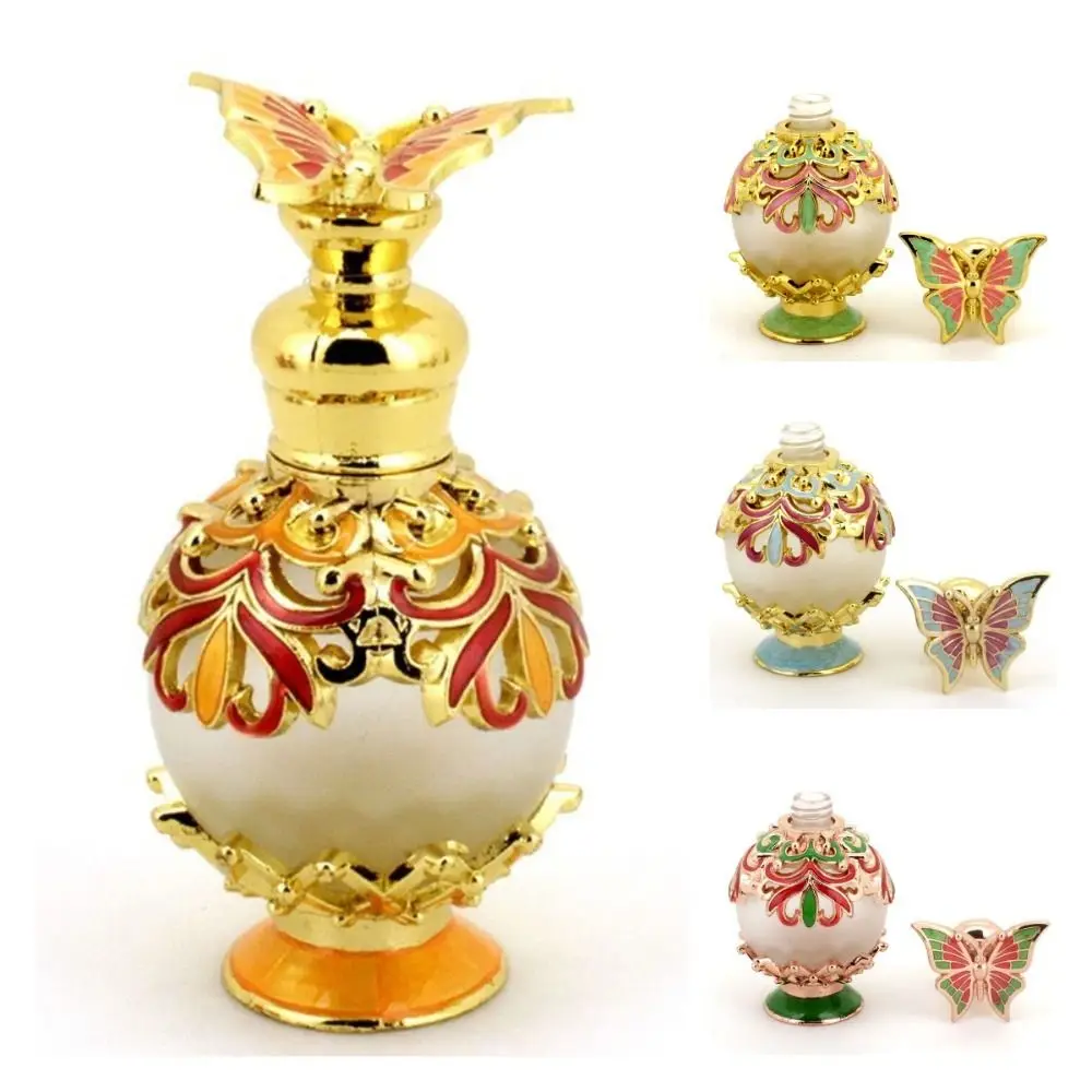 

Refillable Bottle Luxury Antiqued Oils Dropper Bottle Essential Oil Bottle Butterfly Perfume Bottle Empty Cosmetics Container