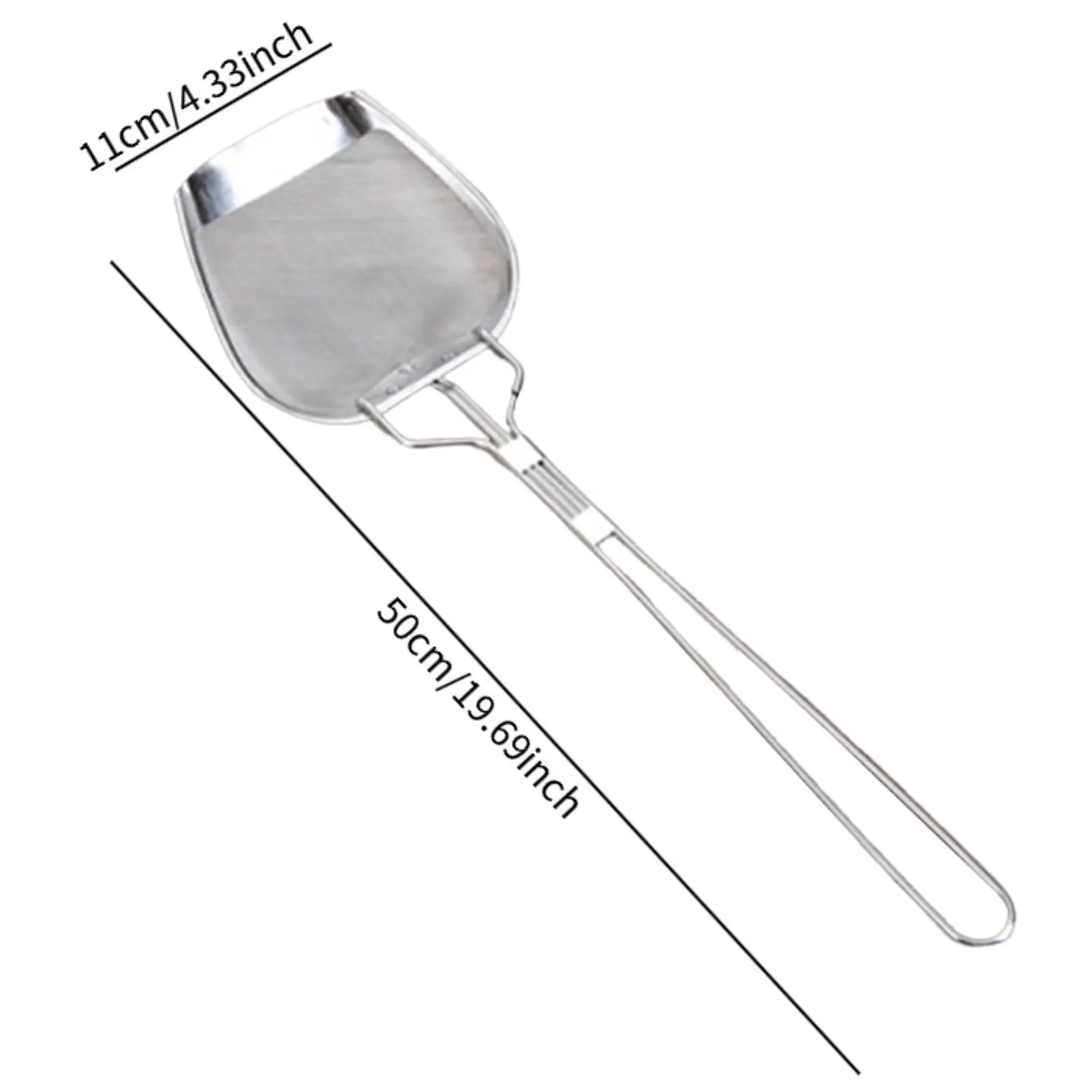 Oil Skimmer for Deep Fryer French Fries Oil Separator with Handle Stainless