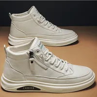Leather Men's Boots Outdoor Comfor Sneakers Shoes Man Platform Warm Fur Ankle Short Lace Up Boots Fashion Casual Work Shoes Man 3