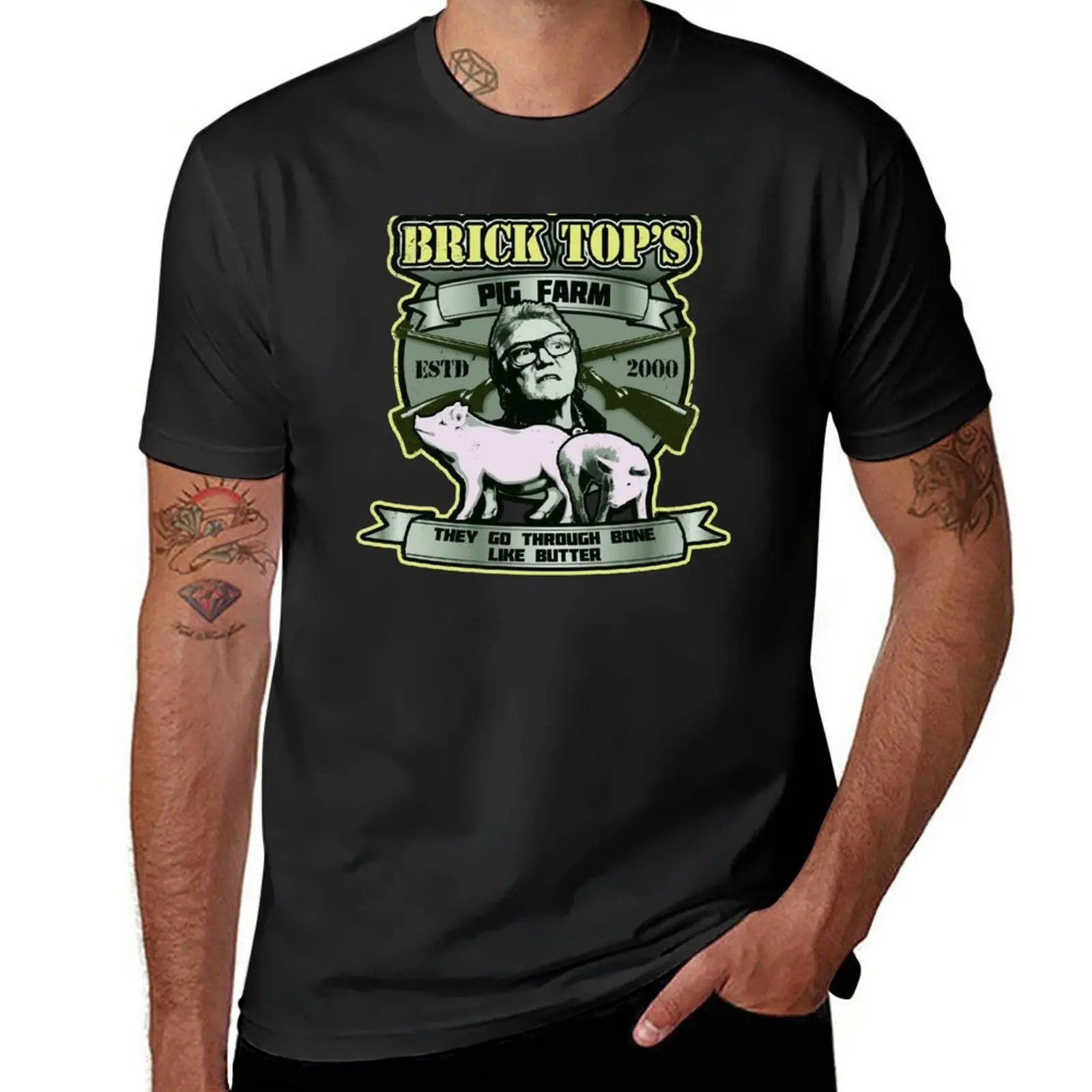 

New Brick Top T-Shirt anime blondie t shirt men clothing