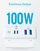 محطة شحن Anker-4-Port Type-C، توصيل الطاقة، PowerPort Atom، PD 4 لهاتف iPhone MacBook Pro، 100 وات