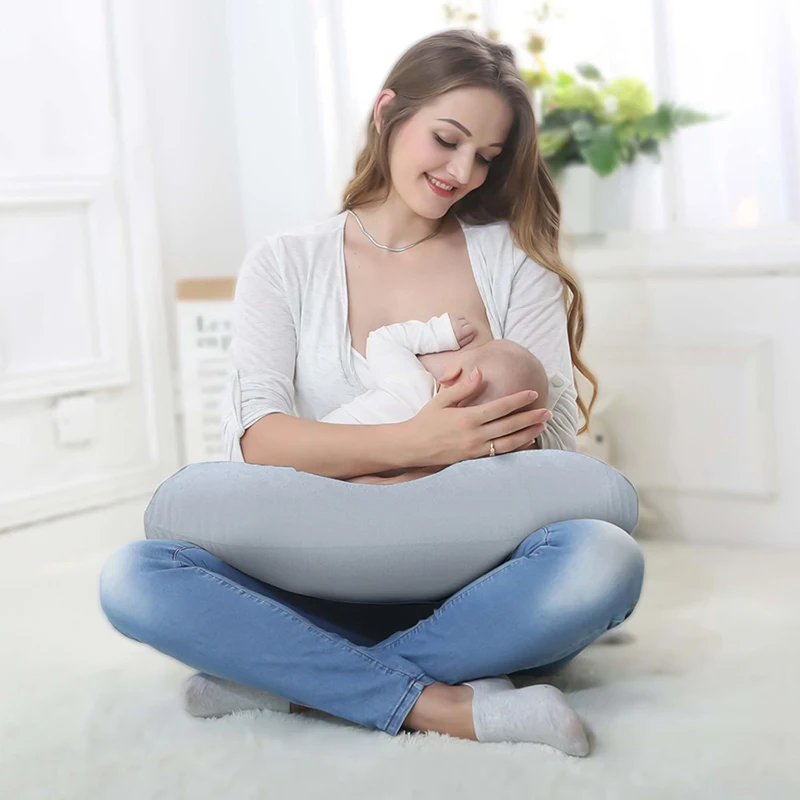 Fodera per cuscino per allattamento impermeabile Fodera per cuscino per allattamento al seno a forma di U per neonato Fodera per cuscino per ragazzi e ragazze - immagine 5