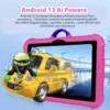 2025 New 7 Inch 5G WiFi Kids Tablets For Study Education Quad Core 4GB RAM 64GB ROM Bluetooth Dual Cameras Tablet PC Android 13 4