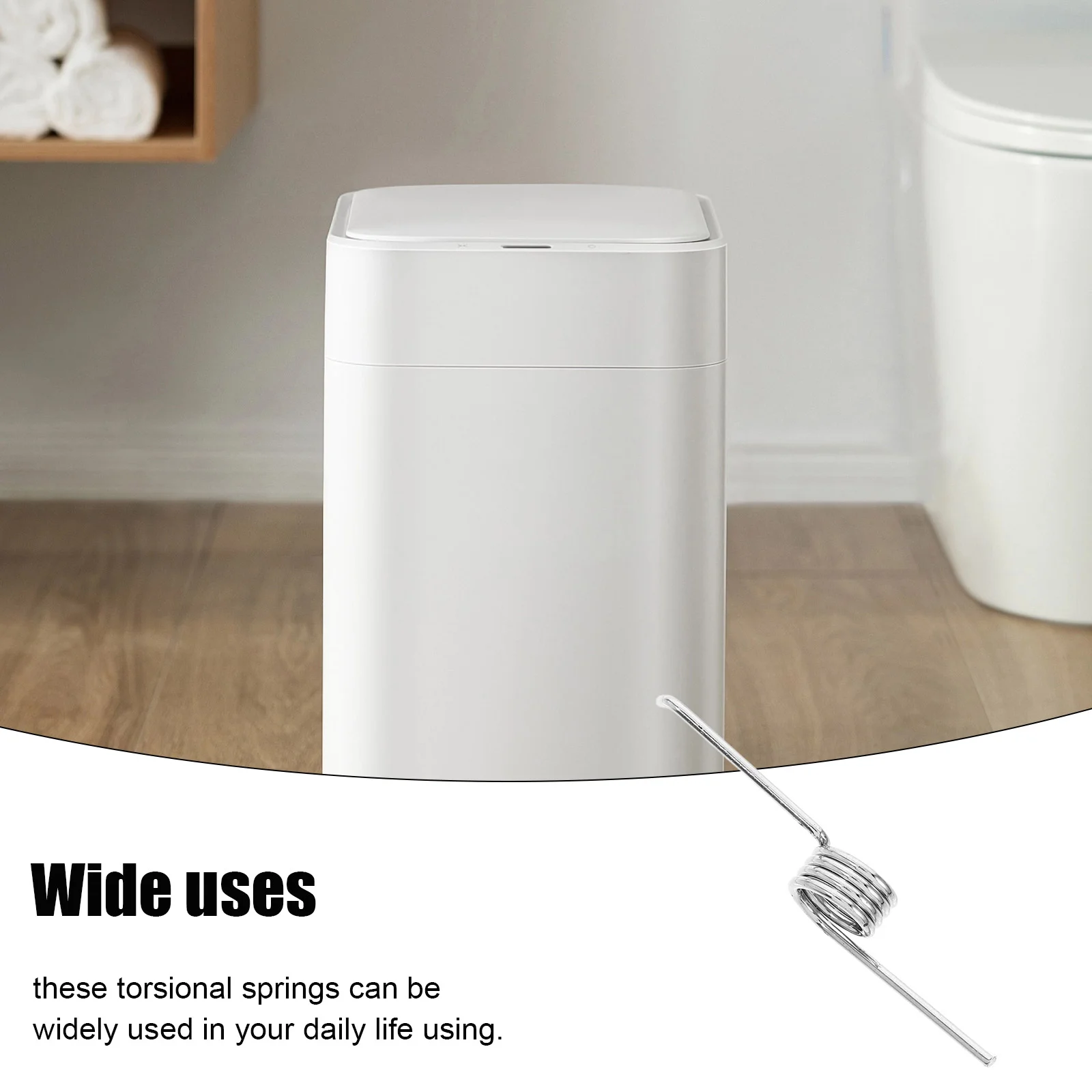 Garbage Clip 10 Pcs Trash Can Spring Garbage Torsional Garage Tension Broke The Switch V-shape Compression Metal Cable Tiny