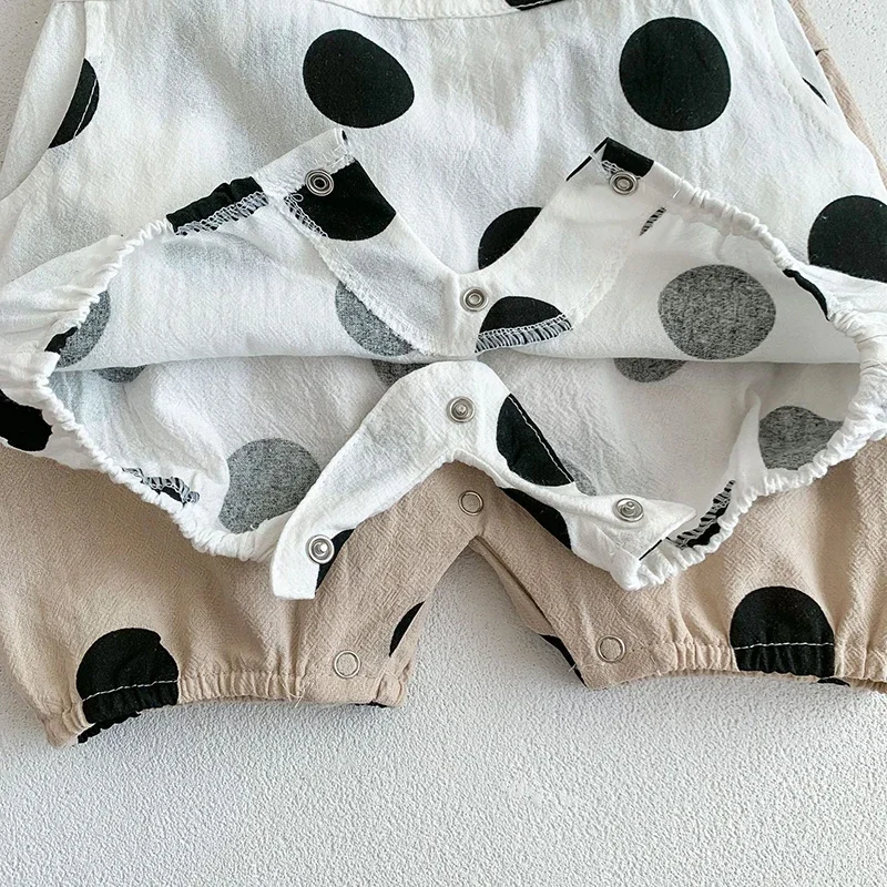 Cute Dots Baby Girls Jumpsuit Romper Summer Outfit