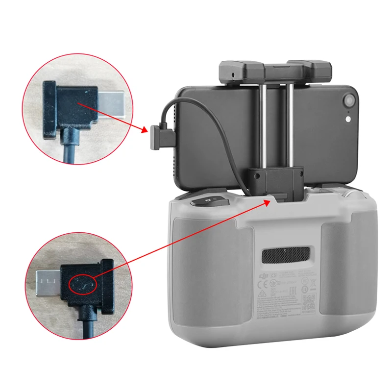 Data Cable for DJI Mini 4K/4 Pro/Mini 3 Pro/Mavic 3/Air 2/Mini 2/Air 3 OTG RC-N1/N2 Remote Control Phone Tablet, drone accessories,phone tablet holder