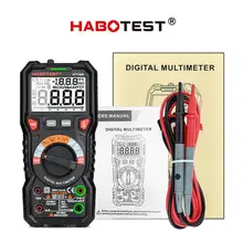 

Habotest HT118 Professional High Precise 6000counts 1000V AC DC Digital Multimeter Duty Multimetro Voltage Meter