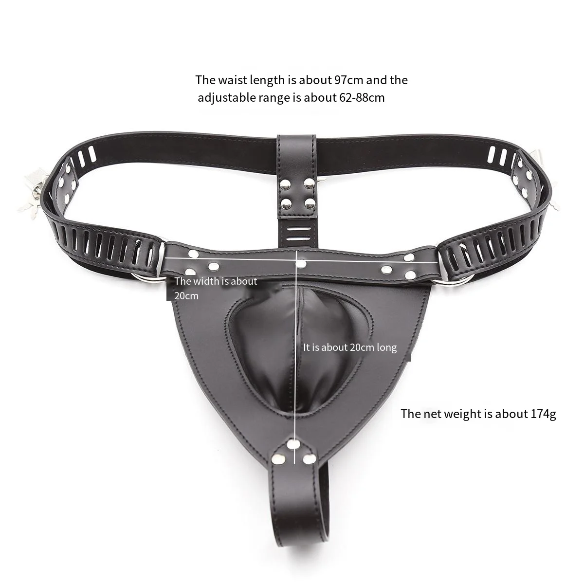 Leather Chastity Pants Sex Clothing NightClub Stage Performance Props BDSM Alternative Adult Sex Toys for Women and Couples