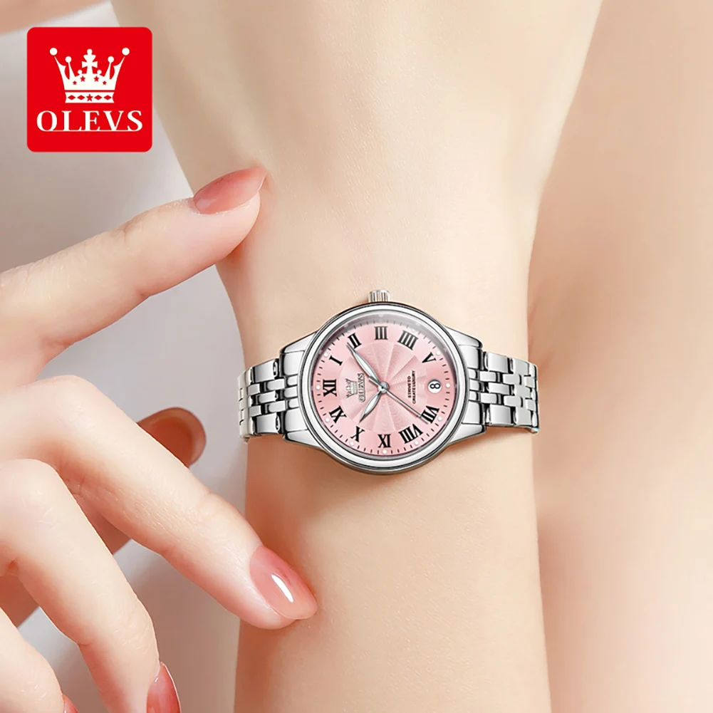 Quartz Watches Stainless Steel Watchstrap Ladies Bracelet Watch for Women OLEVS 5600 Relogio Feminino Waterproof women watches
