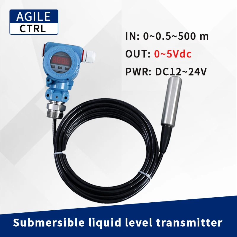 

0-5v Reservoir Water Level Measurement Inductive River Shoal Water Level Sensor Submersible Deep Water Well Pump Discharge