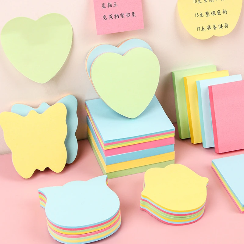 Vibrant Sticky Notes Set - Strong Adhesive Memo Notepad