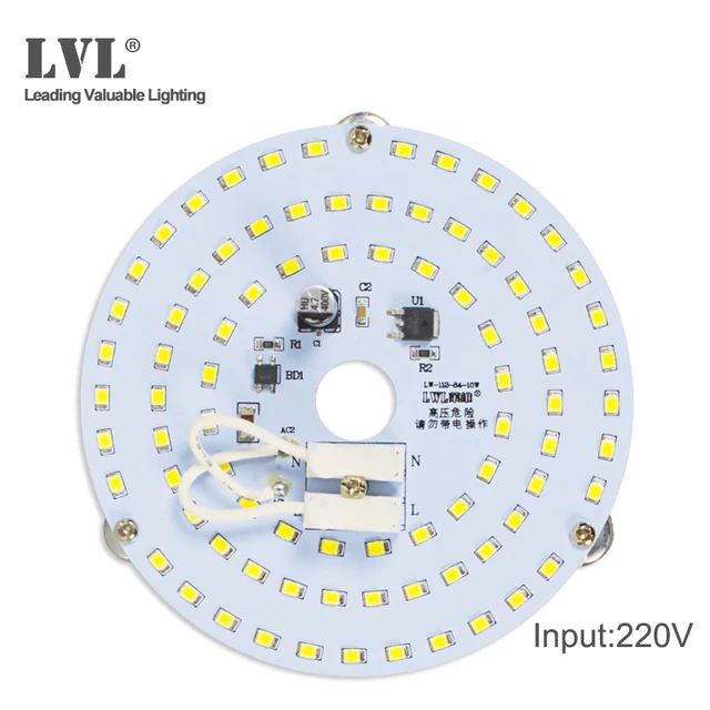 Panneau lumineux LED pour plafond, 10W 18W 25W 40W, 220V 230V AC, carré ou rond 1