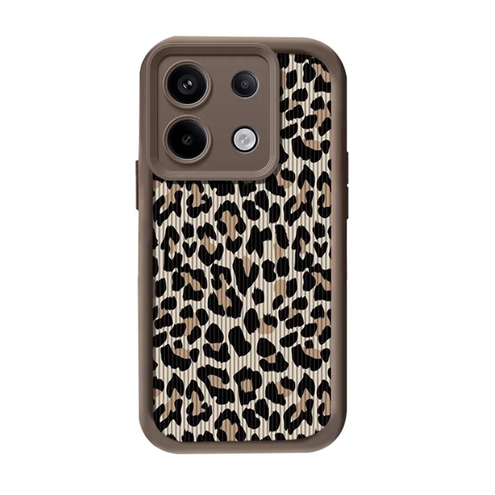 Leopard Print Shockproof Wrist Chain Case with Hang Strap Lanyard