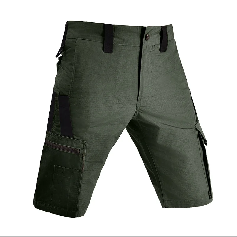 Summer Men Cargo Shorts Tactical Pants Casual Keee Length Beach Trousers Waterproof Tactical Cargo Shorts Male Outdoor Hiking