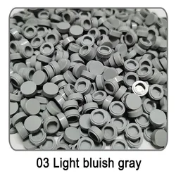1000 - Piece Round Tile Set for Pixel Art and Mosaic Creations (Light bluish Gray - 03)