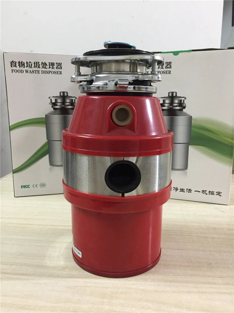 Triturador de Processador de Resíduos de Alimentos Processador de Resíduos de Alimentos Moedor de Material de Aço Inoxidável Eletrodomésticos de Cozinha 1400ml Novo