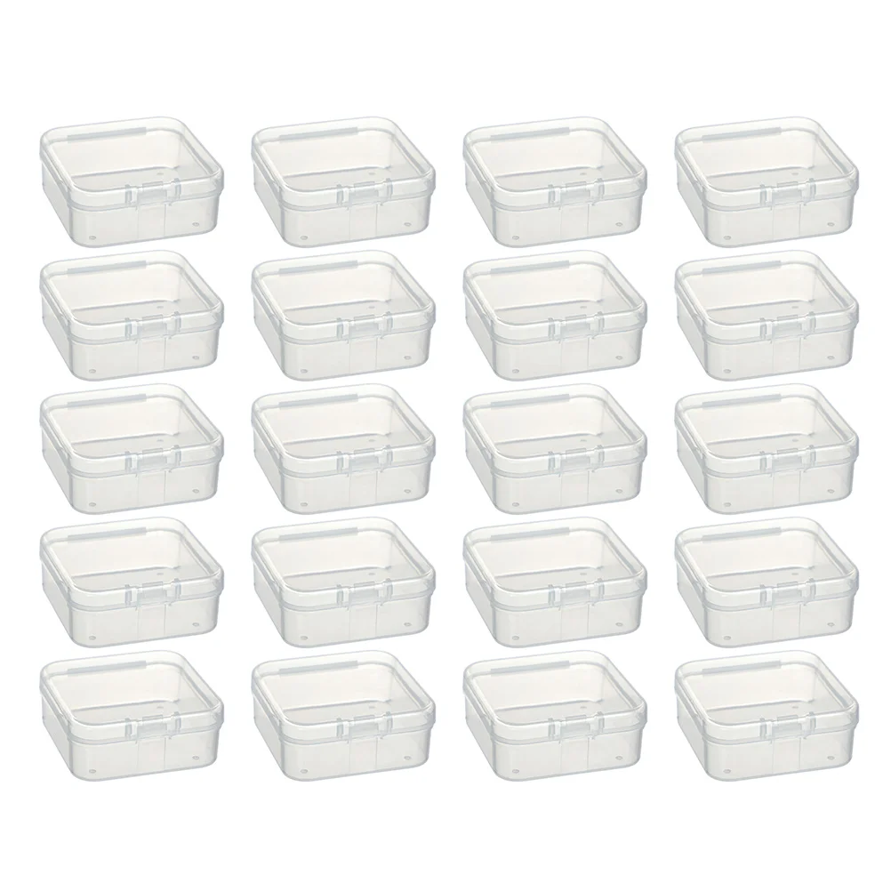 

20 Pcs Small Containers Case Small Plastic Case Storage Small Containers Case Containers Desk Organizers Drawers