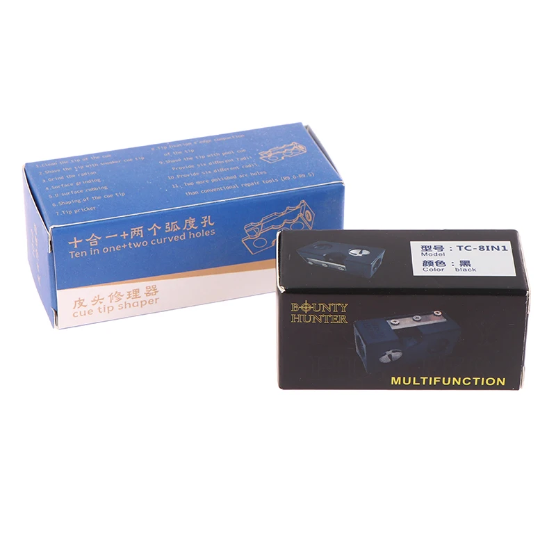 1pcs Billiard Cue Tip Grinding Tool Multifunctional Repair Shaper Snooker Pool Tips Round Cutting Billiard Accessories