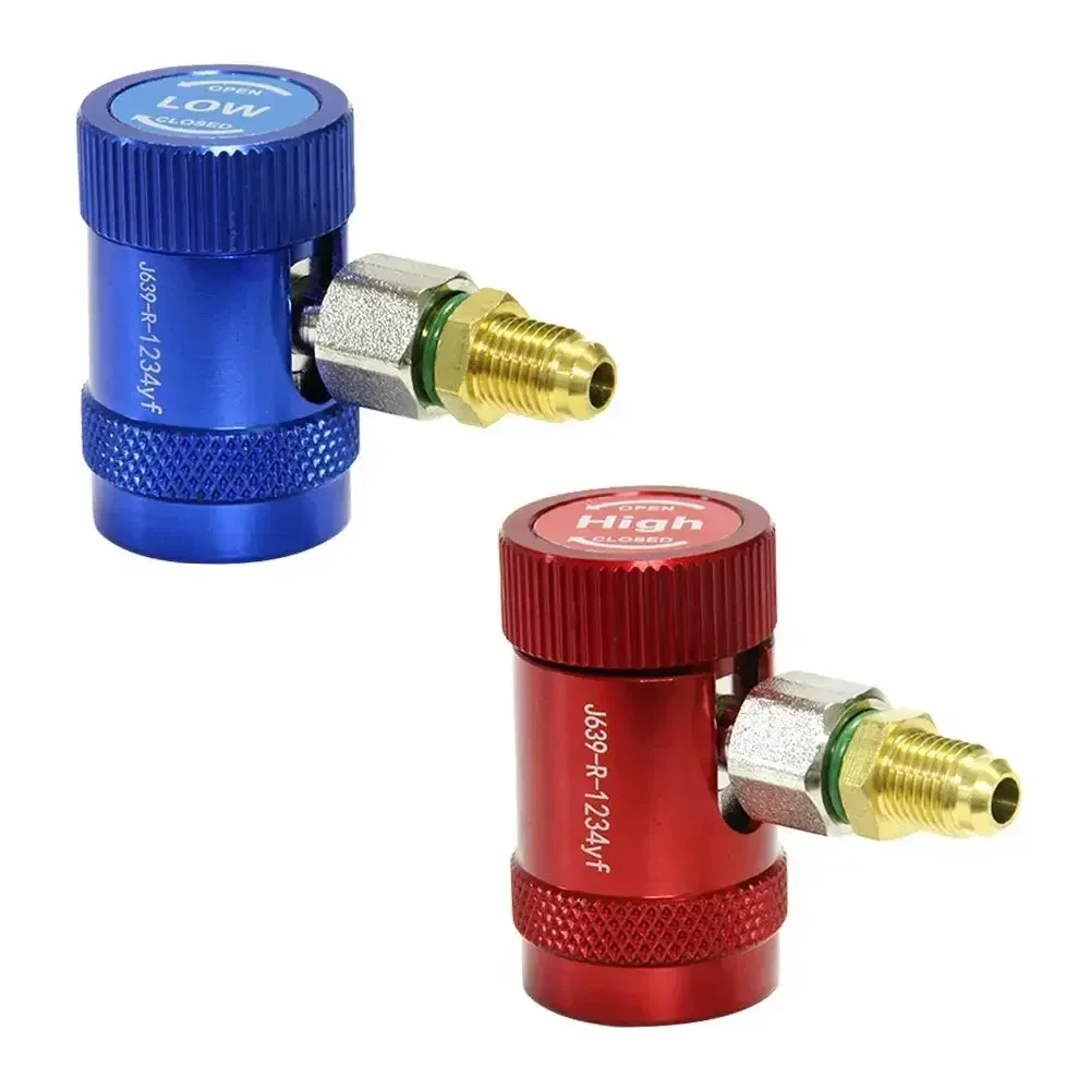 Enhanced Product Title: Quick-Connect Refrigerant Adapter Conversion Kit - 2 Piece Set