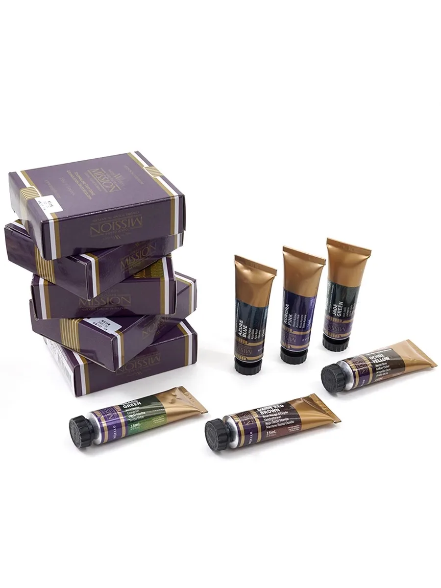 MISSION Gold Glass Tourmaline two tone GRANULATION Watercolors 15ml Artist Beginner Drawing acuarela pigments