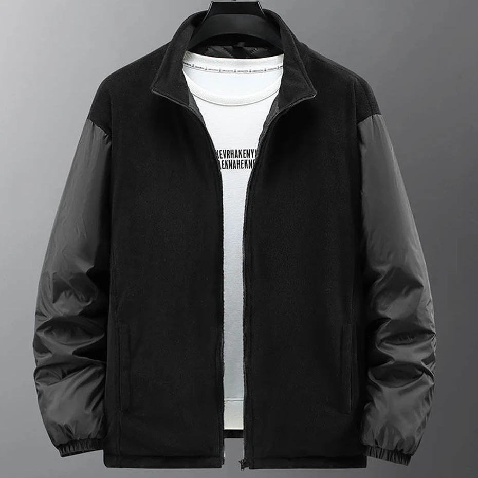 Two-piece Waterproof Trench Jacket Men Winter Thick Windbreak Jackets Plus Size 11XL Fashion Casual Cargo Camping Jacket Male 3