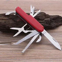 Couteaux militaires en acier inoxydable 11 en 1, couteau pliant multifonctionnel, de poche, chasse, Camping en plein air, survie, outil EDC 