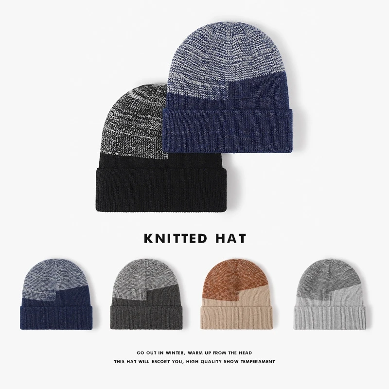 

Autumn Winter plush keep warm ear protection beanie man women unisex fashion knitted hats outdoor windproof male woolen hats