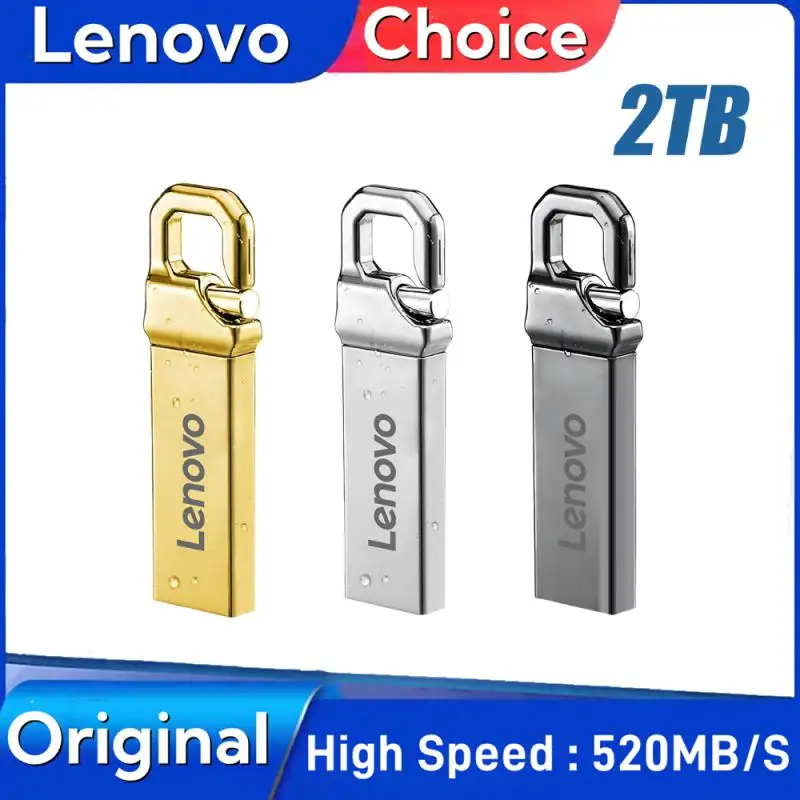 Lenovo 2Tb Usb 3.0 Flash Drive 1Tb U Disk 1Tb Pen Drive 128Gb Usb Flash Disk Pendrive Memoria Usb Impermeabile Per Telefoni Laptop Pc