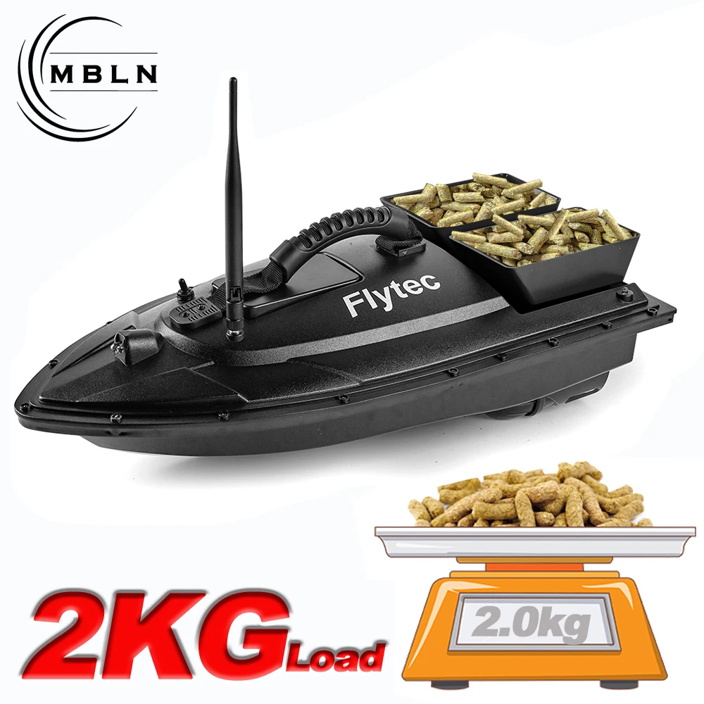 Description Picture 4 of itemMBLN RC Bait Boat for Carp Fishing, 1.5kg Capacity, Dual Hopper, 300m Range, Auto Course Correction, Low Power Warning