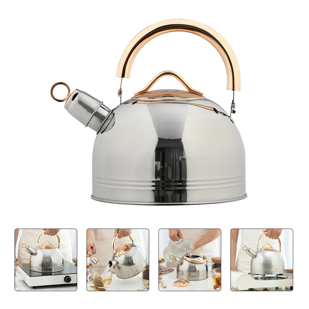 

Kettle Teakettle Home Large Capacity Sounding Heating Whistling Water for Coffee Pot