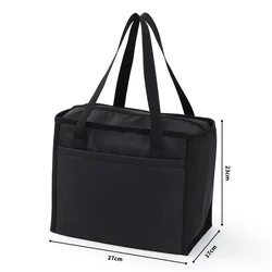 Dailylike Fresh and Simple Large Capacity Insulated Tote Bag (Black)