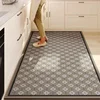 Kitchen Carpet Non-slip Large Pvc Waterproof Floor Mat Leather Oil-proof Foot Mats Black White Chessboard Home Decoration Rug 4