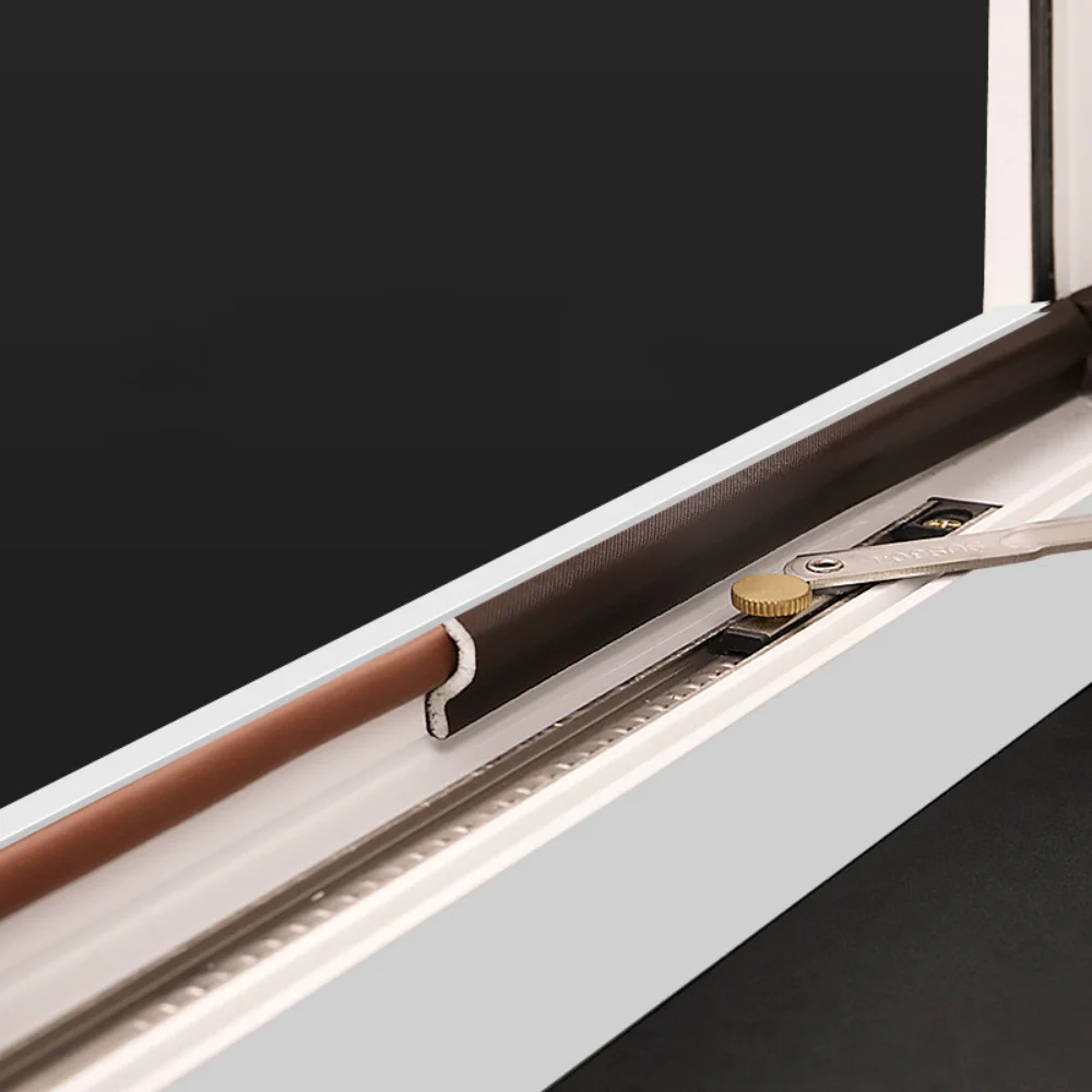 Window S Type Self-Adhesive Soundproof Foam Sealing Strip 6M for Noise Weather Stripping Door Seal Gap Filler Gap Sticking Tape door seal strip sealing strip tape window seal strip sealing tape soundproof foam door weatherstripping sealing strip